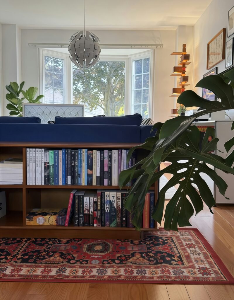 Tidy family living room in the afternoon