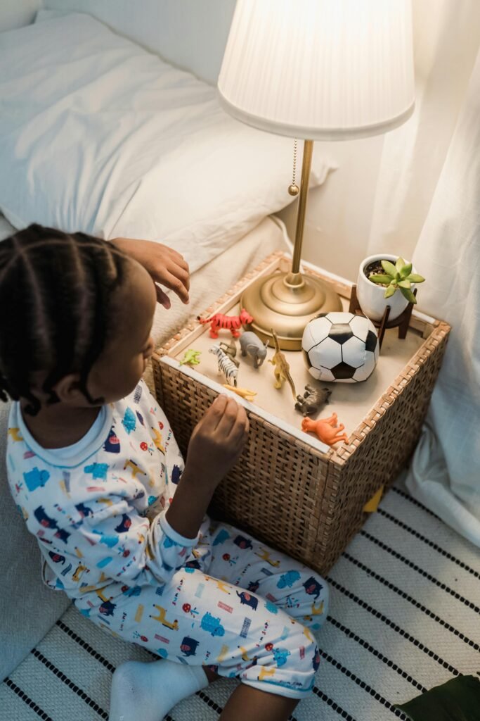 Everyday clutter in a small bedroom 